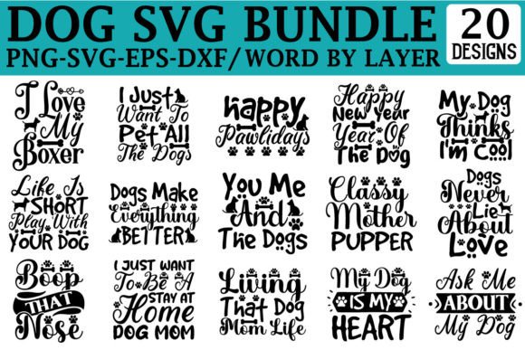 Dog SVG Bundle, Dog Mom SVG Graphics