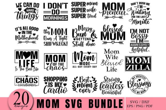Mom SVG Bundle for Shirts