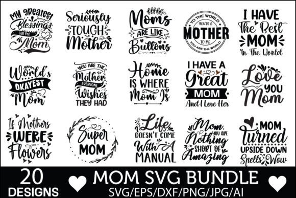 MOM SVG BUNDLE, MOTHER DAY SVG BUNDLE
