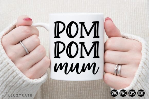 Pom Pom Mom SVG Cut File Cheer SVG