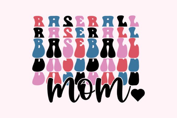 Retro Baseball Mom SVG: Graphics and Crafts Fusion